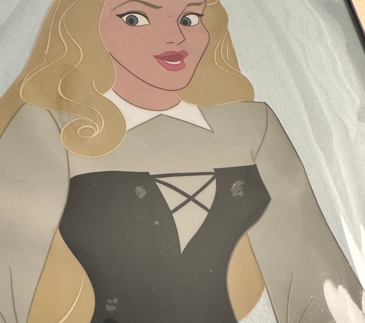 Sleeping Beauty Aurora Briar Rose Production Animation Cel from Walt Disney 1959 Art Corner Gold Label