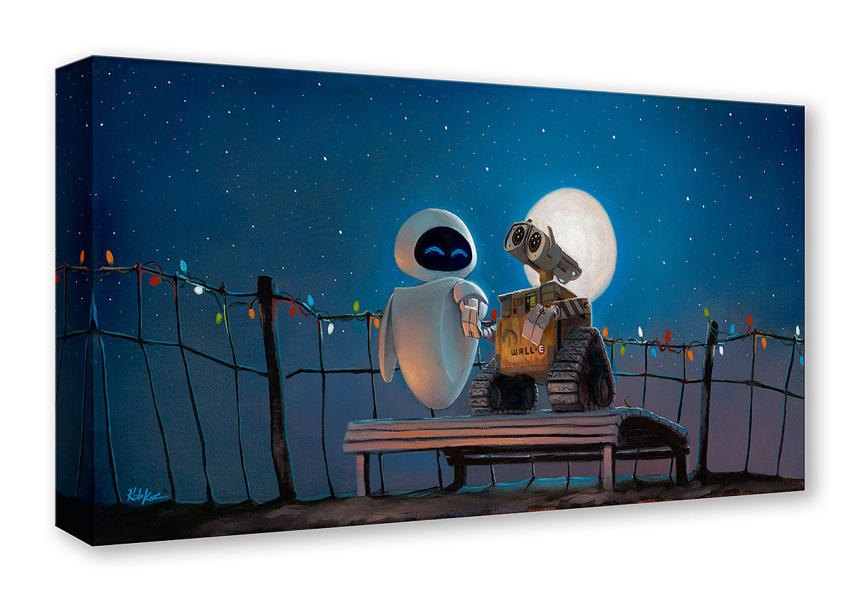Wall-E Pixar Walt Disney Fine Art Rob Kaz Limited Edition of 1500 Treasures on Canvas Print TOC "It Only Takes a Moment"