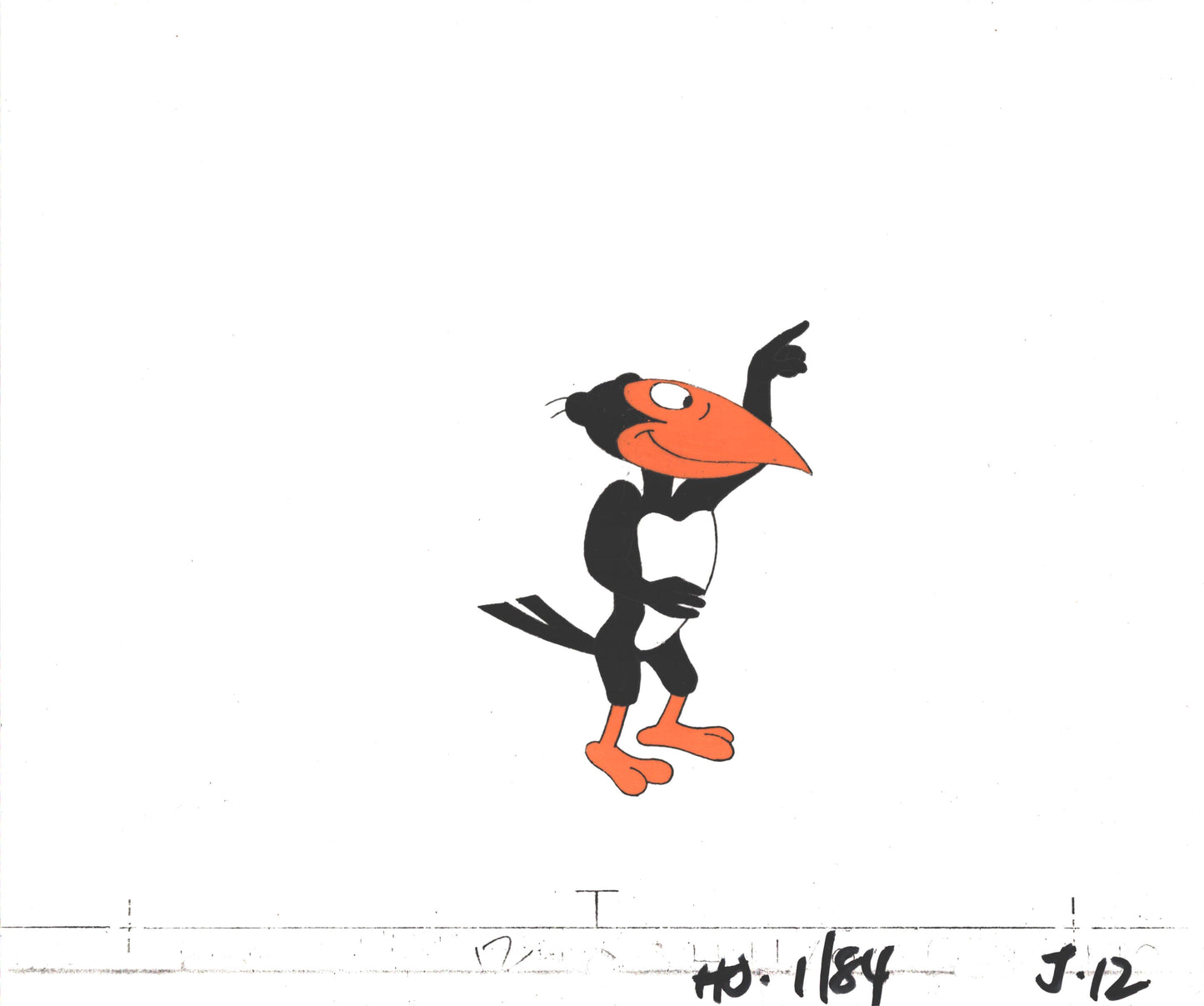Heckle and Jeckle Production Animation Cel and Drawing Filmation 1979 C-J12