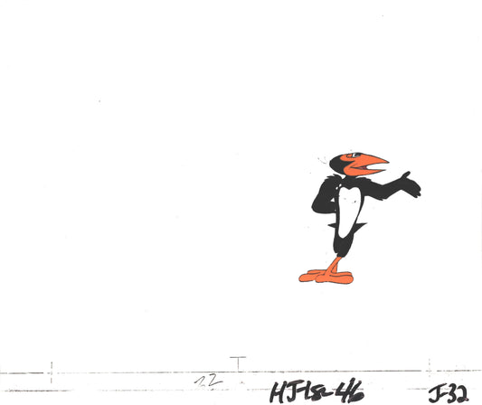 Heckle and Jeckle Production Animation Cel and Drawing Filmation 1979 C-J32