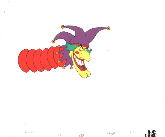 Unknown Animation Production cel and drawing of a Jester J-8