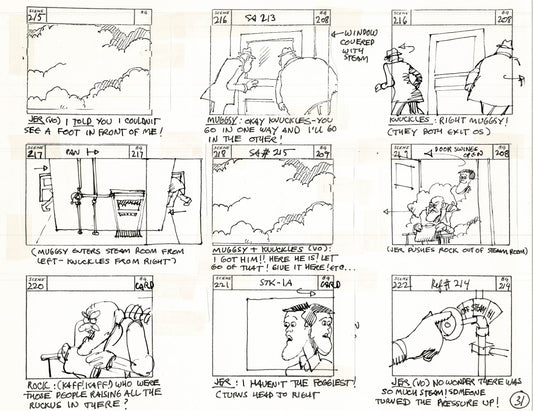 Will the Real Jerry Lewis Please Sit Down 1970 Production Animation Storyboard Page Filmation A-024