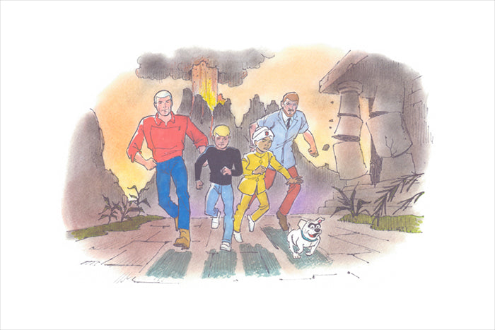 Jonny Quest Bob Singer SIGNED Limited Edition Giclee Print on Paper - Ski Escape - PRINTERS PROOF Edition of 25