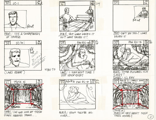 Journey To the Center of the Earth 1967 Cartoon Storyboard Page Filmation A-005