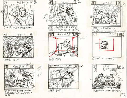 Journey To the Center of the Earth 1967 Cartoon Storyboard Page Filmation A-006