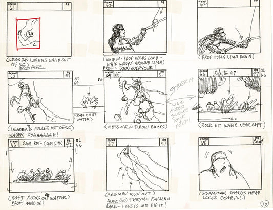 Journey To the Center of the Earth 1967 Cartoon Storyboard Page Filmation A-010