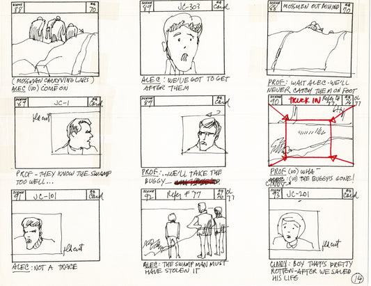 Journey To the Center of the Earth 1967 Cartoon Storyboard Page Filmation A-014