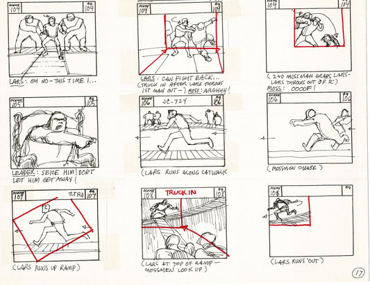 Journey To the Center of the Earth 1967 Cartoon Storyboard Page Filmation A-017