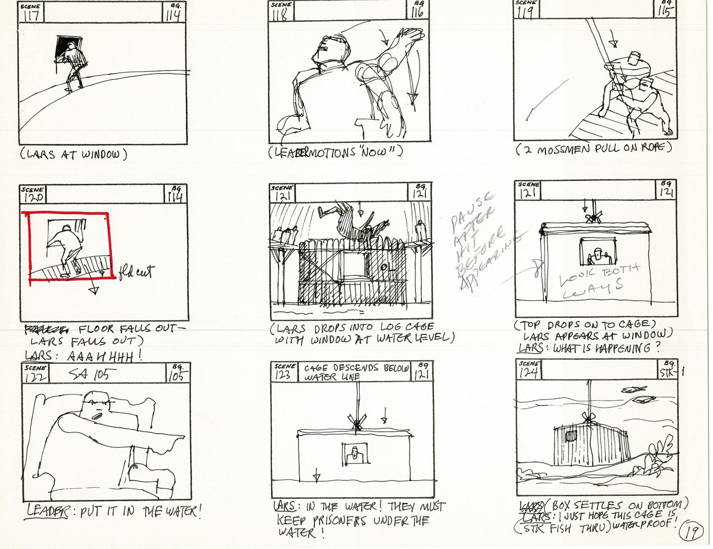 Journey To the Center of the Earth 1967 Cartoon Storyboard Page Filmation A-019