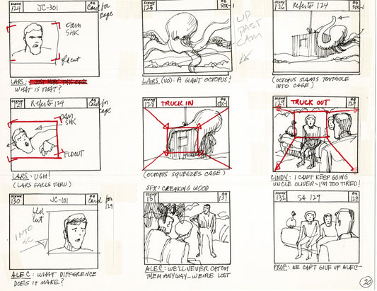 Journey To the Center of the Earth 1967 Cartoon Storyboard Page Filmation A-020