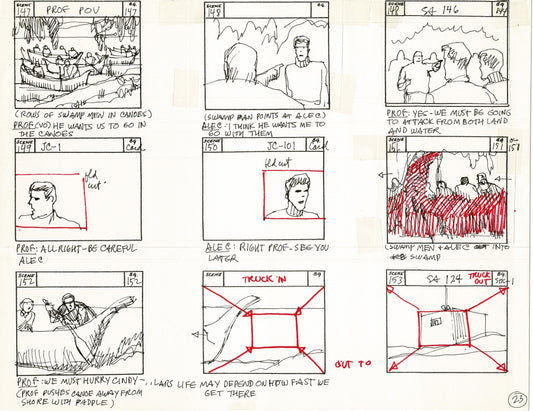 Journey To the Center of the Earth 1967 Cartoon Storyboard Page Filmation A-023