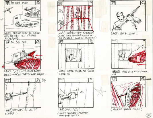 Journey To the Center of the Earth 1967 Cartoon Storyboard Page Filmation A-024