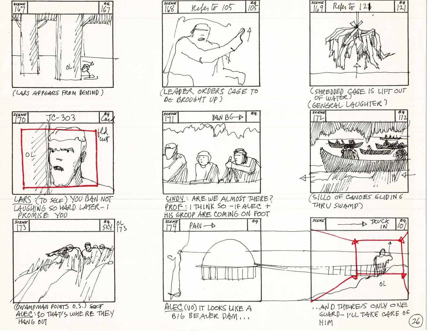 Journey To the Center of the Earth 1967 Cartoon Storyboard Page Filmation A-026