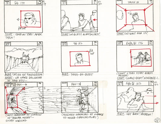 Journey To the Center of the Earth 1967 Cartoon Storyboard Page Filmation A-028