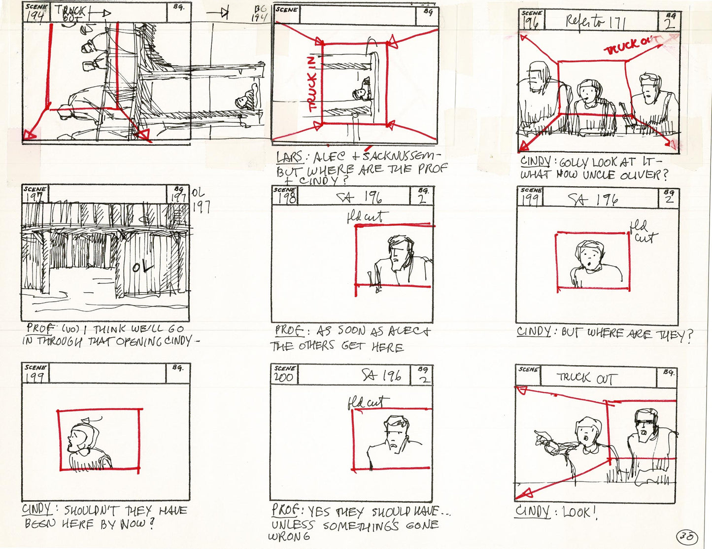 Journey To the Center of the Earth 1967 Cartoon Storyboard Page Filmation A-030