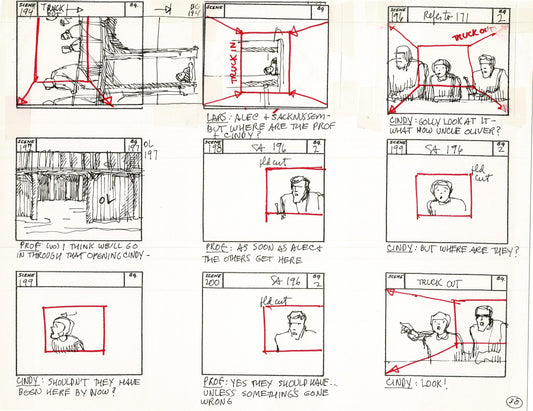 Journey To the Center of the Earth 1967 Cartoon Storyboard Page Filmation A-030