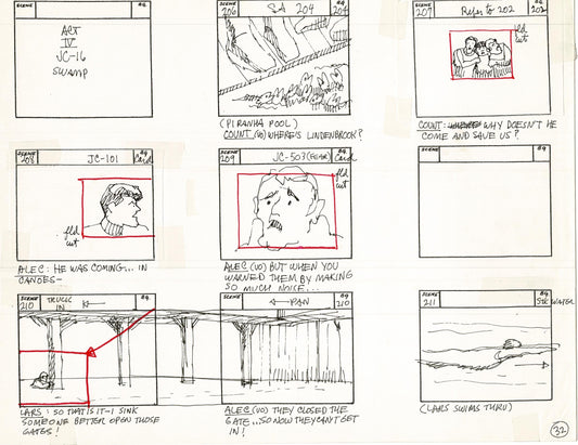 Journey To the Center of the Earth 1967 Cartoon Storyboard Page Filmation A-032