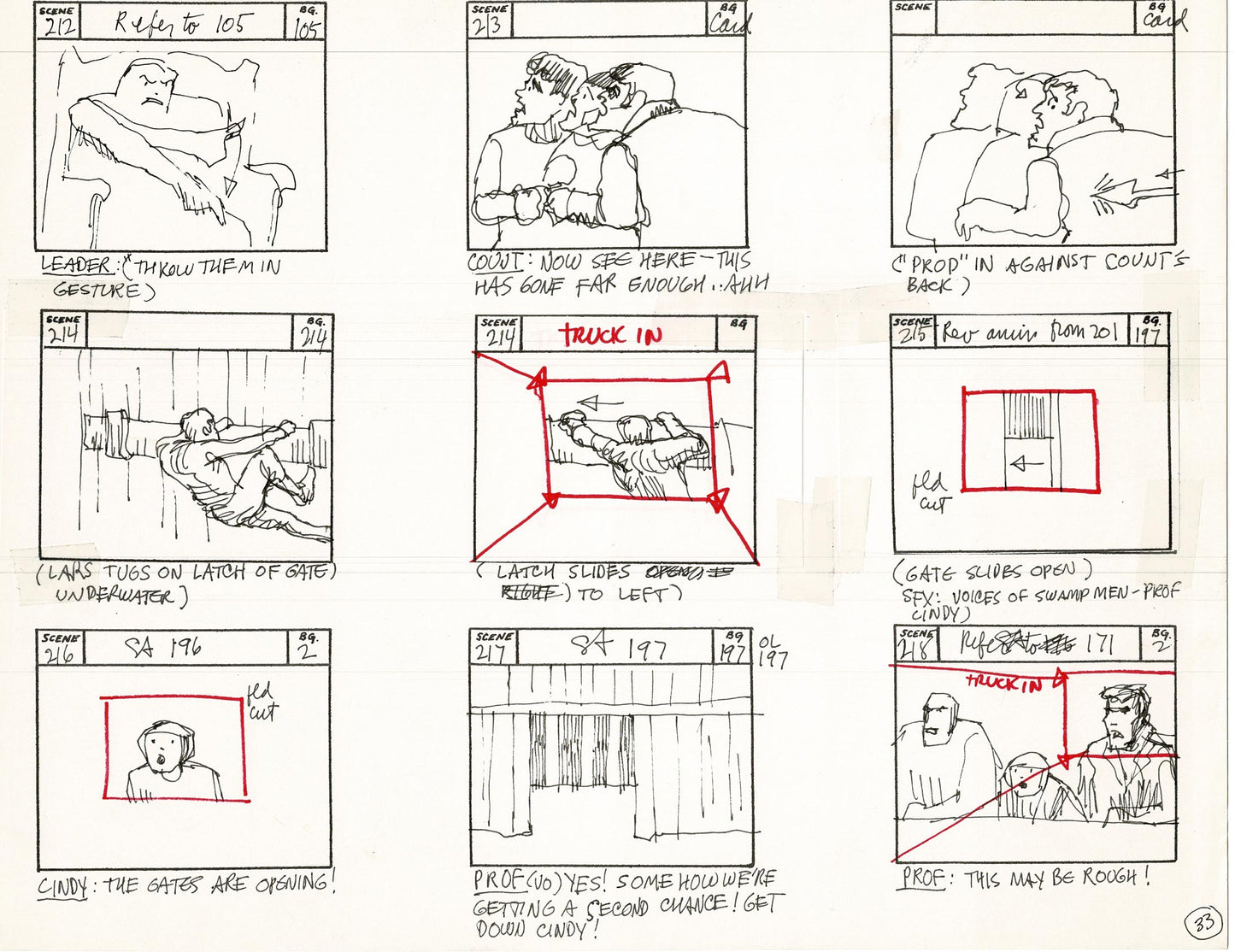 Journey To the Center of the Earth 1967 Cartoon Storyboard Page Filmation A-033