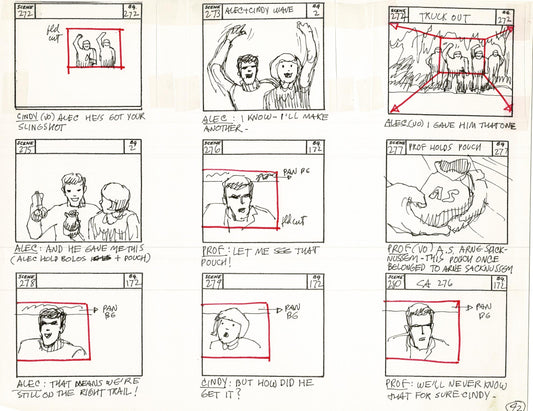 Journey To the Center of the Earth 1967 Cartoon Storyboard Page Filmation A-042