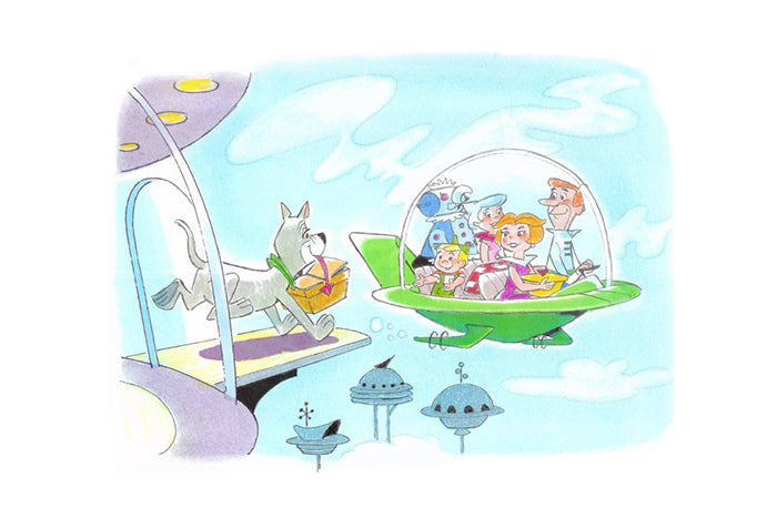 The Jetsons Bob Singer SIGNED Limited Edition Giclee Print on Paper - AP Edition of 25