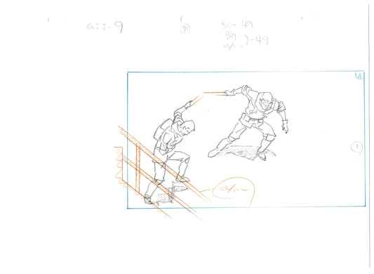 G.I. Joe Resolute Scarlett Production Animation Cel Drawing 2009 A-011