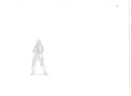 G.I. Joe Resolute Scarlett Production Animation Cel Drawing 2009 A-018