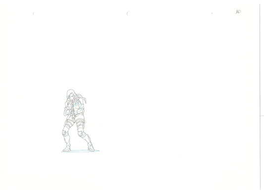 G.I. Joe Resolute Scarlett Production Animation Cel Drawing 2009 A-020