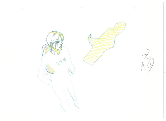 G.I. Joe Resolute Scarlett Production Animation Cel Drawing 2009 A-022