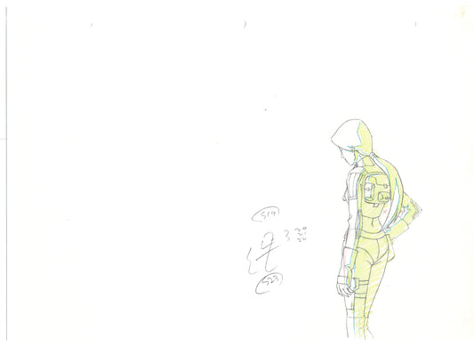 G.I. Joe Resolute Scarlett Production Animation Cel Drawing 2009 A-024