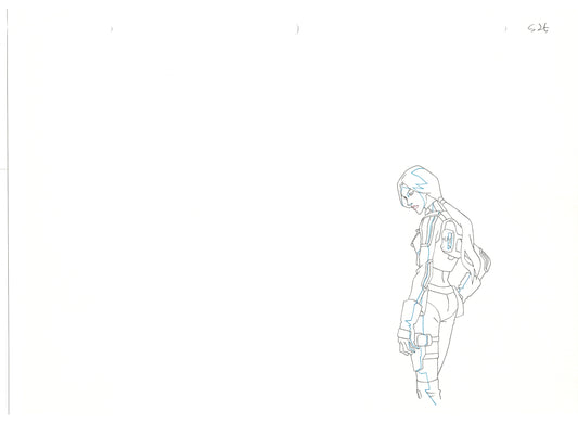 G.I. Joe Resolute Scarlett Production Animation Cel Drawing 2009 A-025