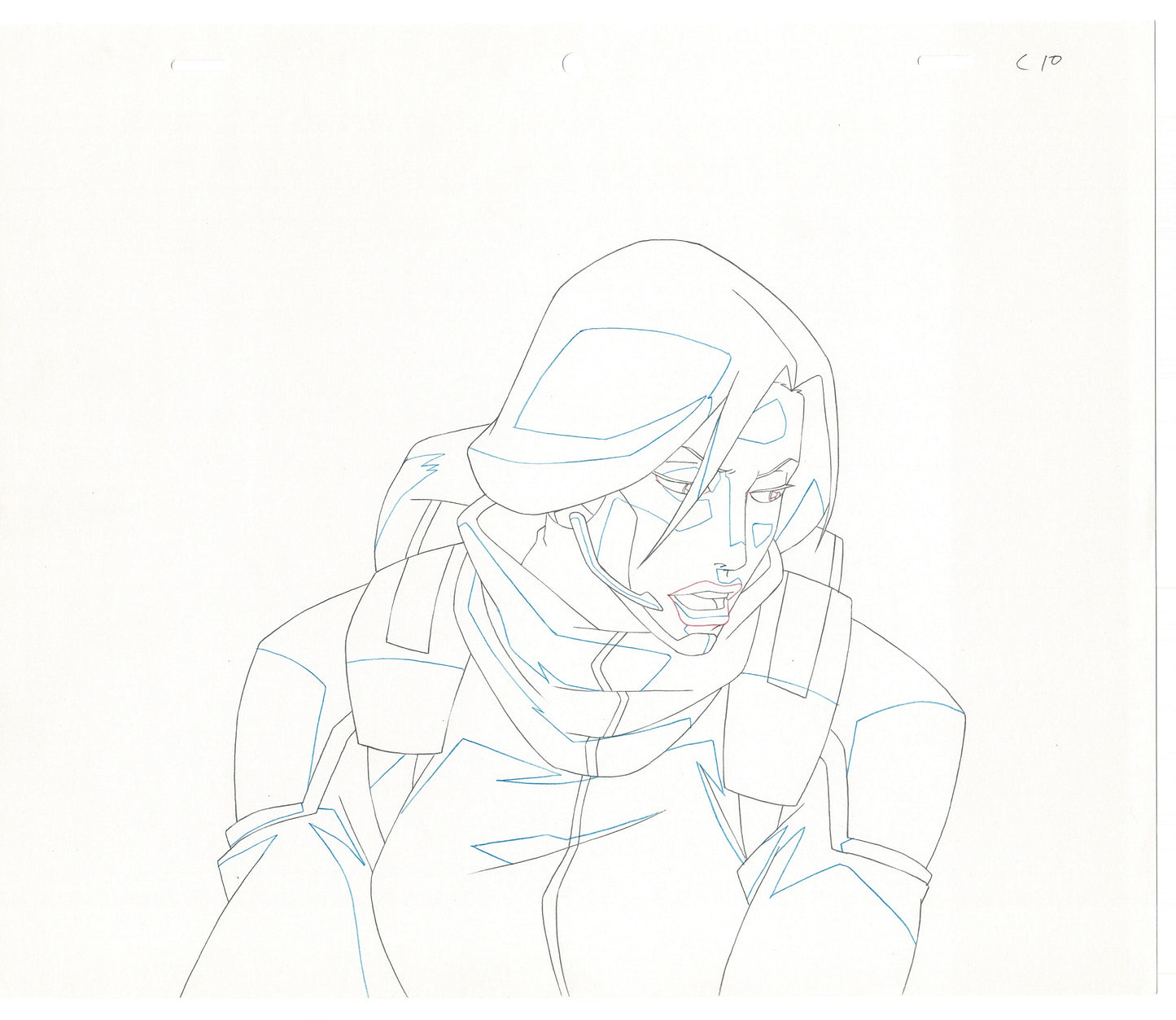 G.I. Joe Resolute Scarlett Production Animation Cel Drawing 2009 B-33