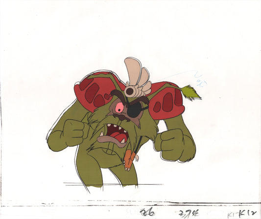 Star Wars: Ewoks Original Production Animation Cel and Drawing (drawing is stuck) from Lucasfilm C-K12