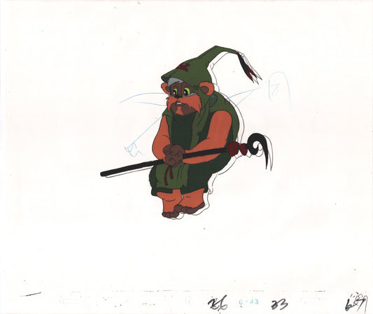 Star Wars: Ewoks Original Production Animation Cel and Drawing (drawing is stuck) from Lucasfilm C-K7