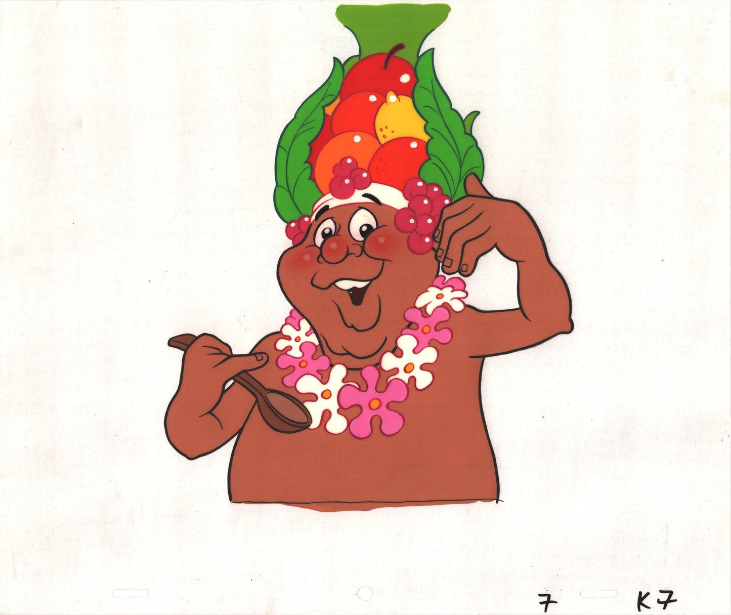 FRUIT ISLAND Cereal King Commercial Production Animation Cel 1987 k7
