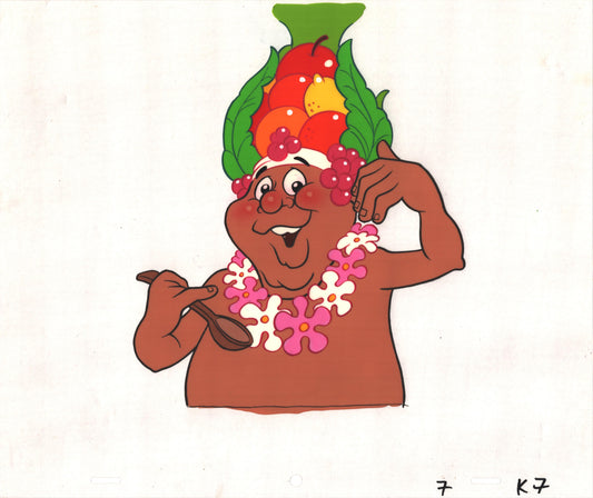 FRUIT ISLAND Cereal King Commercial Production Animation Cel 1987 k7