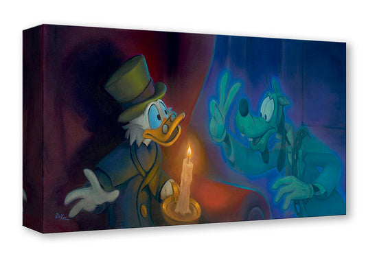 Donald Duck and Goofy Walt Disney Fine Art Rob Kaz Limited Edition of 1500 Treasures on Canvas Print TOC - Three Ghosts
