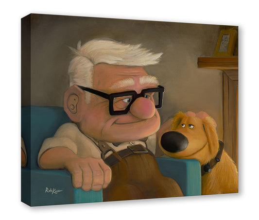 UP Walt Disney Fine Art Rob Kaz Limited Edition Treasures on Canvas PREMIERE Print TOCP "Good Boy Dug"