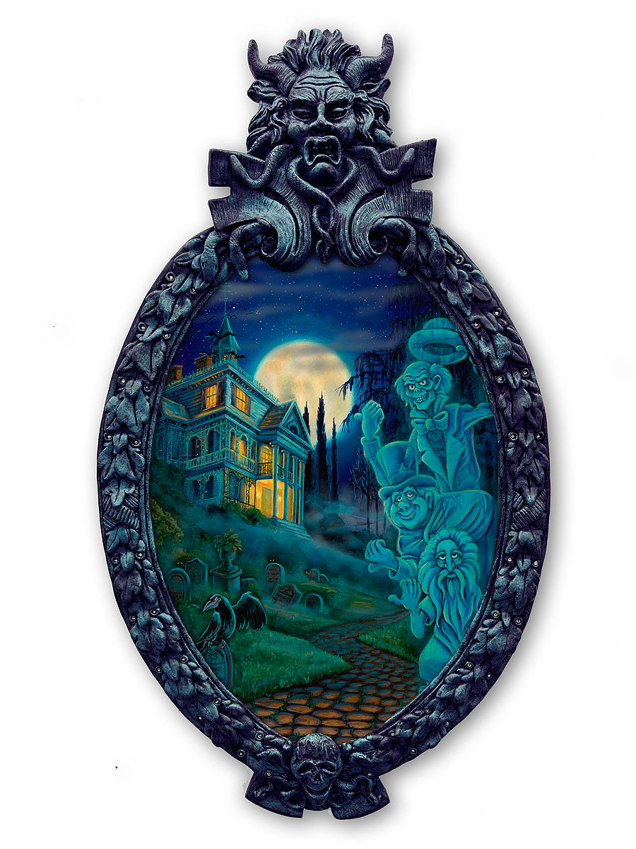 Haunted Mansion Walt Disney Fine Art Denyse Klette Signed Limited Edition of 95 on Canvas "Peek-A-BOOOOOO"