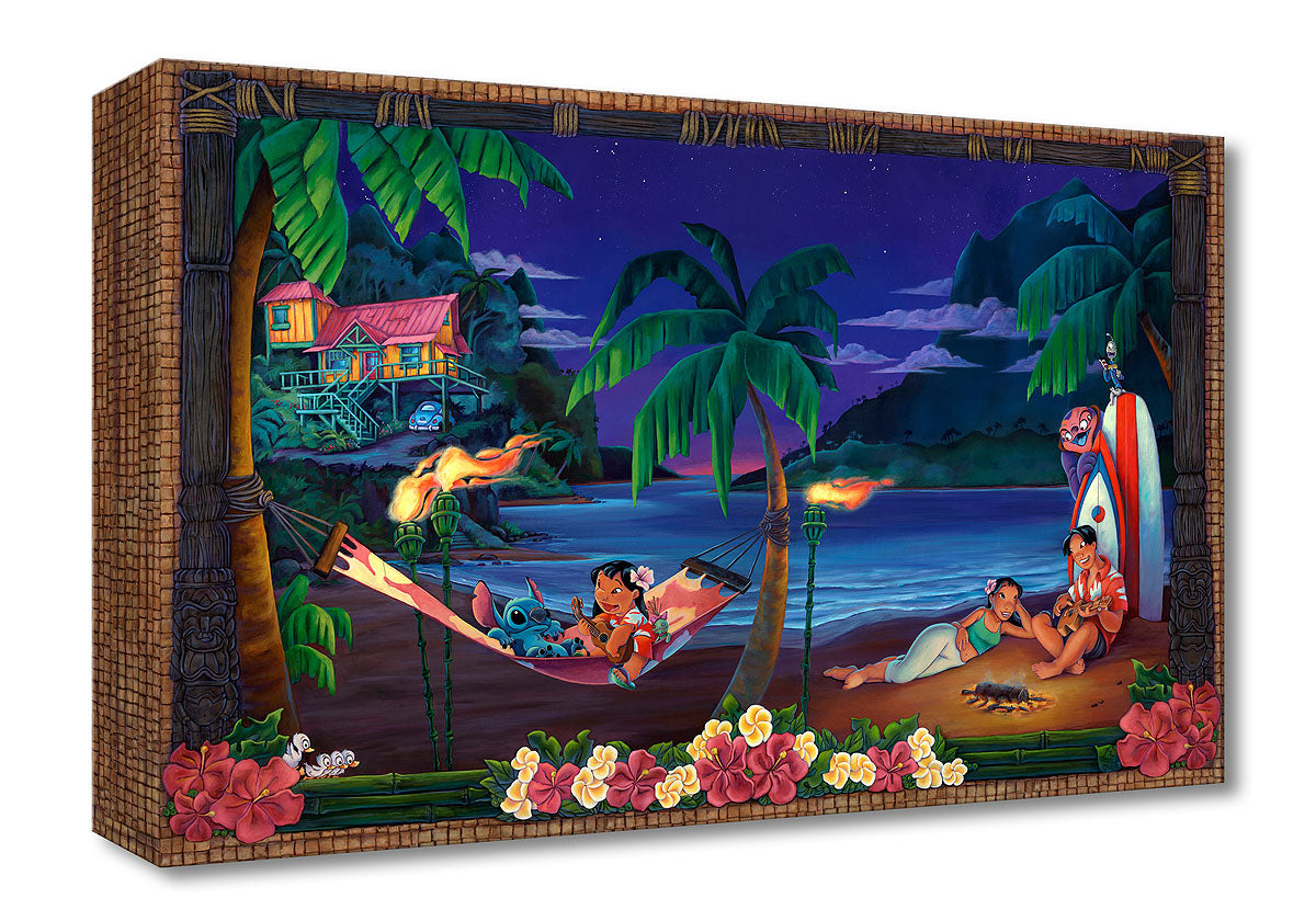 Lilo & Stitch Walt Disney Fine Art Denyse Klette Limited Edition of 1500 TOC Treasures on Canvas Print "Music In The Air"