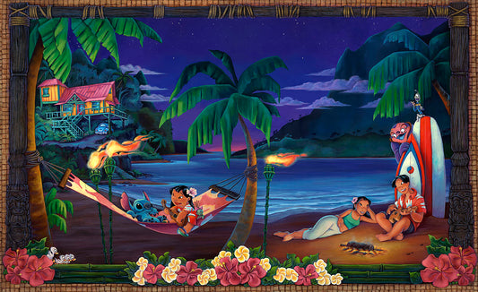 Lilo & Stitch Walt Disney Fine Art Denyse Klette Signed Limited Edition of 195 on Canvas "Music in the Air" - Regular Edition