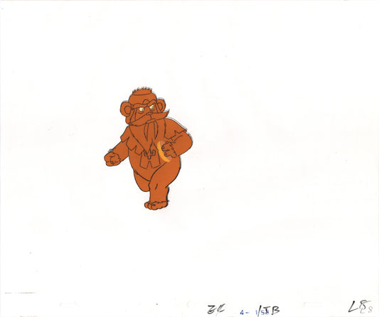 Star Wars: Ewoks Original Production Animation Cel and Drawing (drawing is stuck) from Lucasfilm C-L8