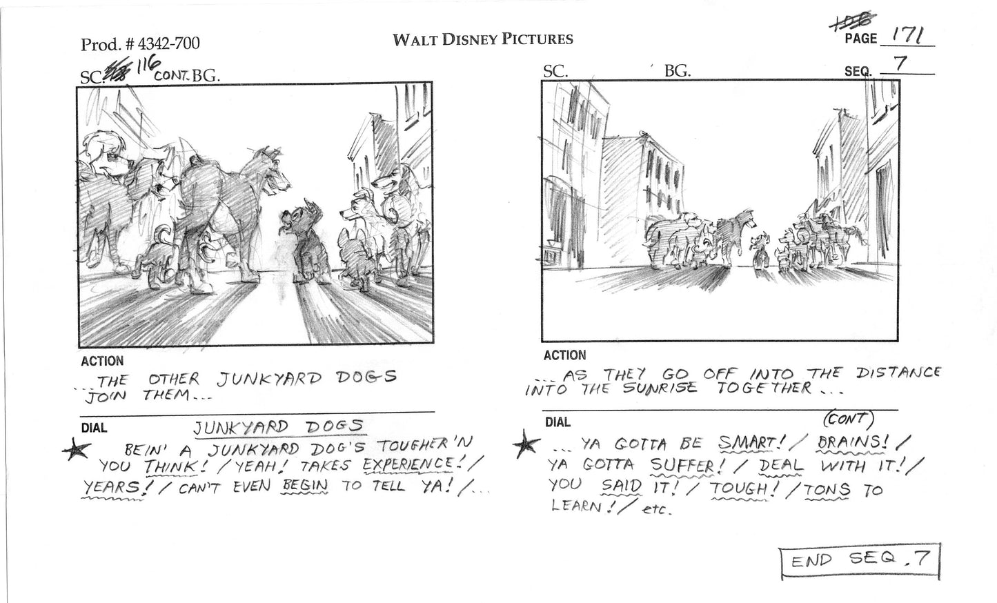 LADY and the TRAMP 2 Disney Production Storyboard Copy from Animators Estate 161 pages 2001