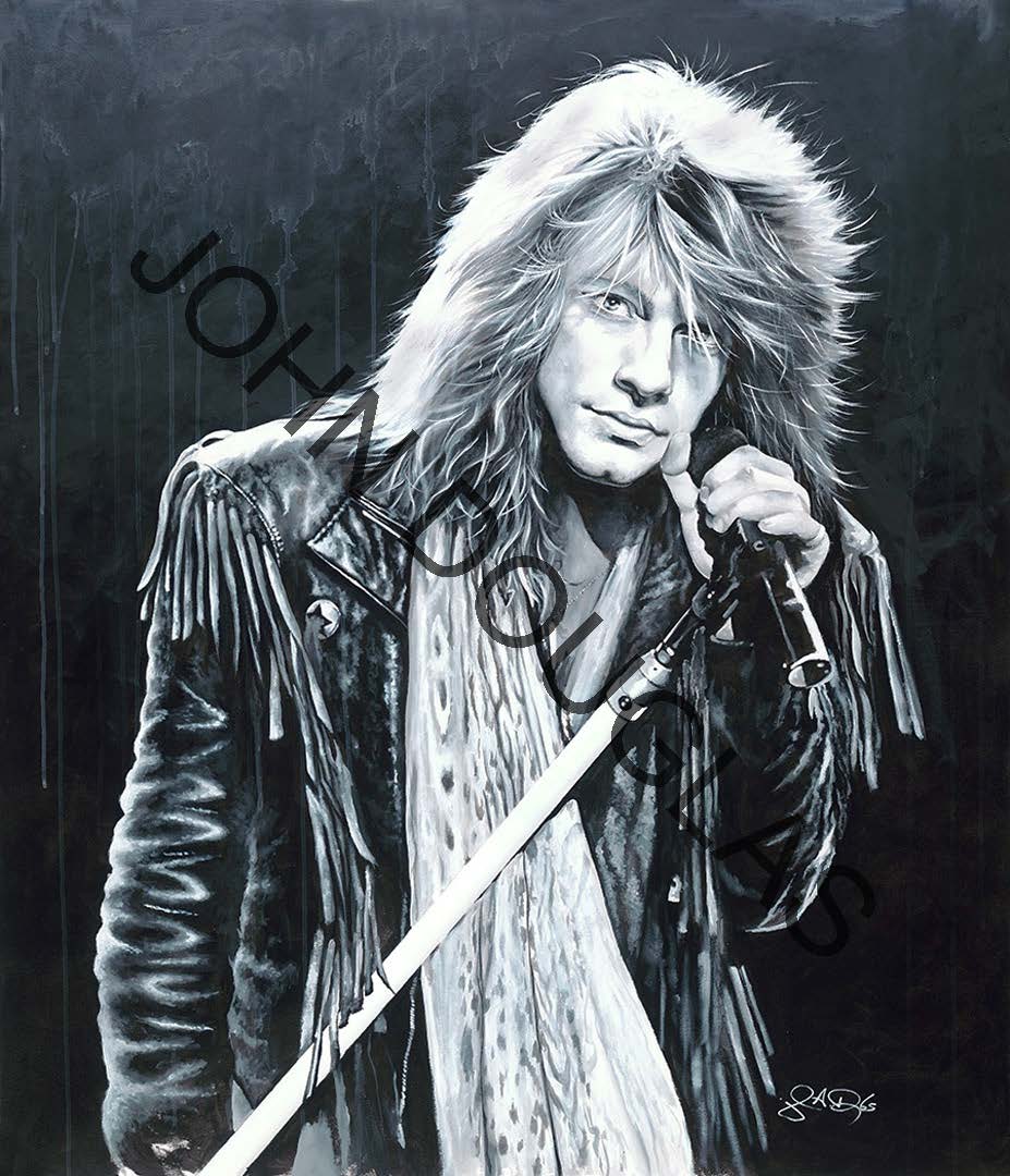 John Douglas SIGNED Drummer for Aerosmith Let It Rock Limited Edition Canvas Print of Bon Jovi - Choose Your Edition