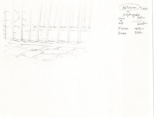 LADY and the TRAMP 2 Disney Production Drawing from Animator Wendell Washer's Estate 2001 B15