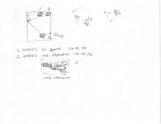 LADY and the TRAMP 2 Disney Production Drawing from Animator Wendell Washer's Estate 2001 B16