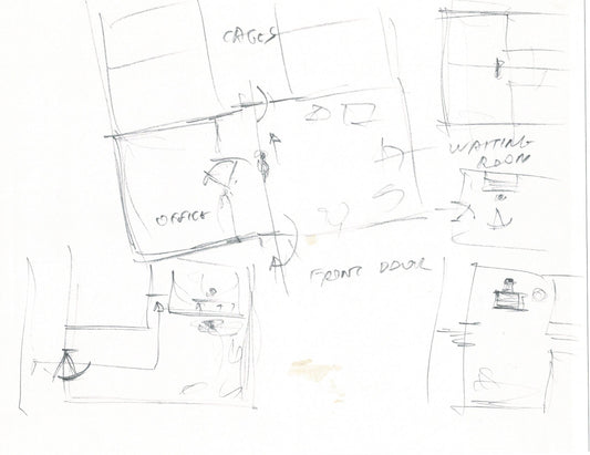 LADY and the TRAMP 2 Disney Production Drawing from Animator Wendell Washer's Estate 2001 B18