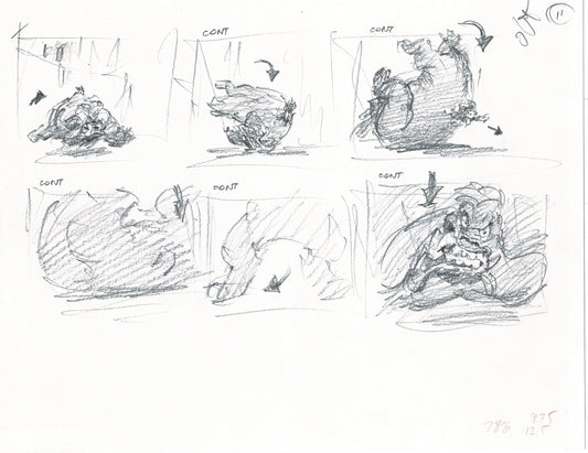 LADY and the TRAMP 2 Disney Production Drawing from Animator Wendell Washer's Estate 2001 21