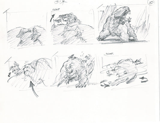LADY and the TRAMP 2 Disney Production Drawing from Animator Wendell Washer's Estate 2001 22