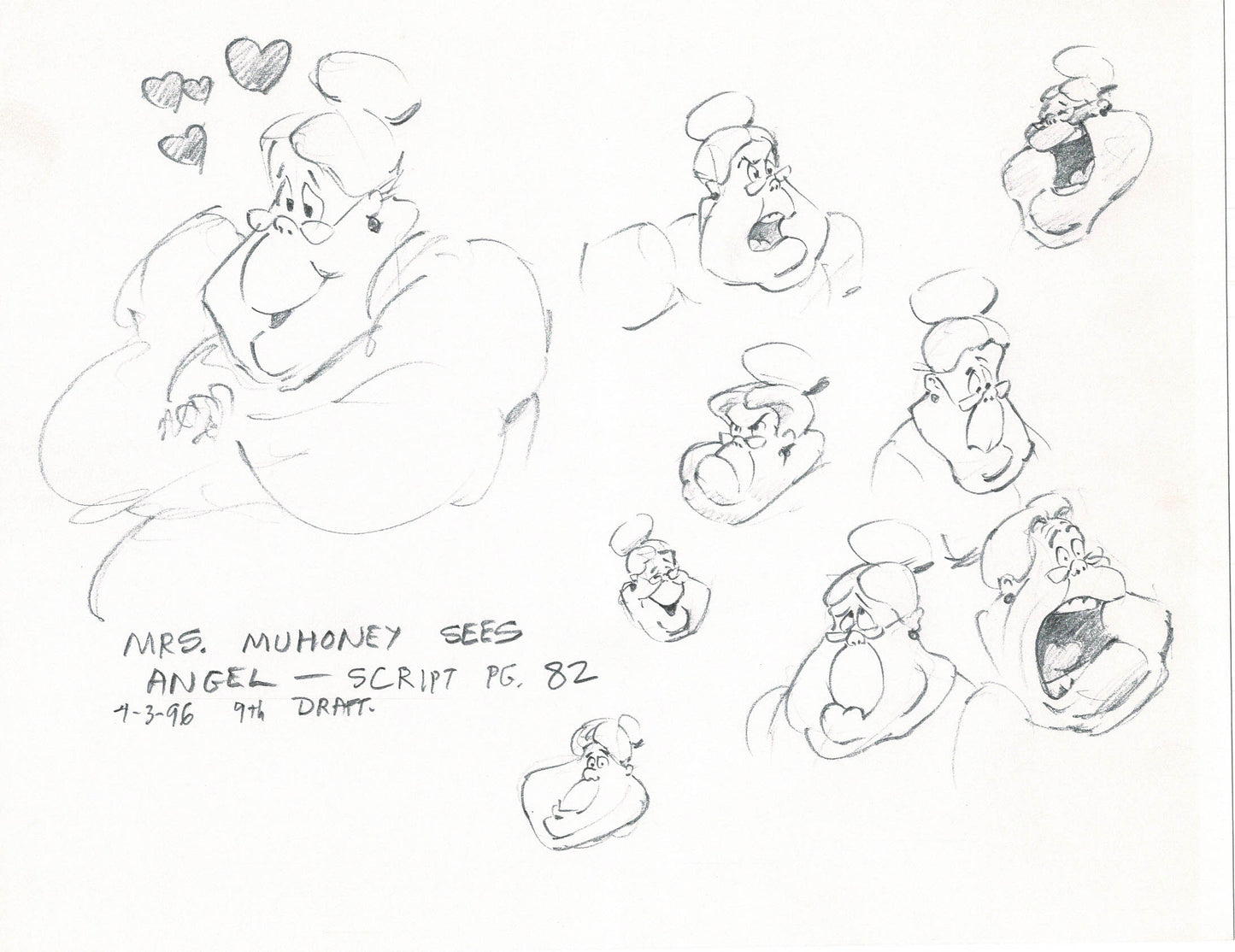 LADY and the TRAMP 2 Disney Production Drawing from Animator Wendell Washer's Estate 2001 24