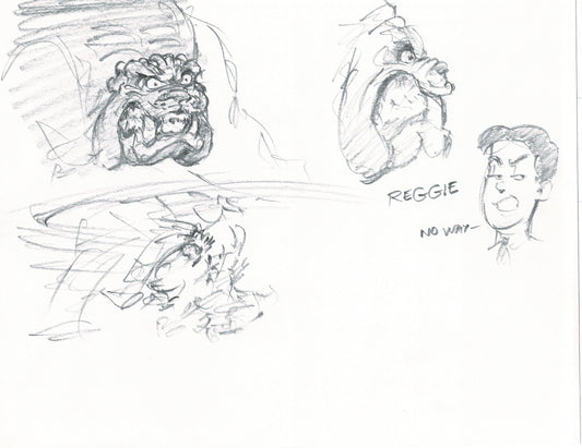 LADY and the TRAMP 2 Disney Production Drawing from Animator Wendell Washer's Estate 2001 27